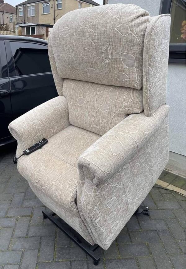 HSL Burrows Dual Motor Riser Recliner Chair-Standard Size-As New Condition - Image 3