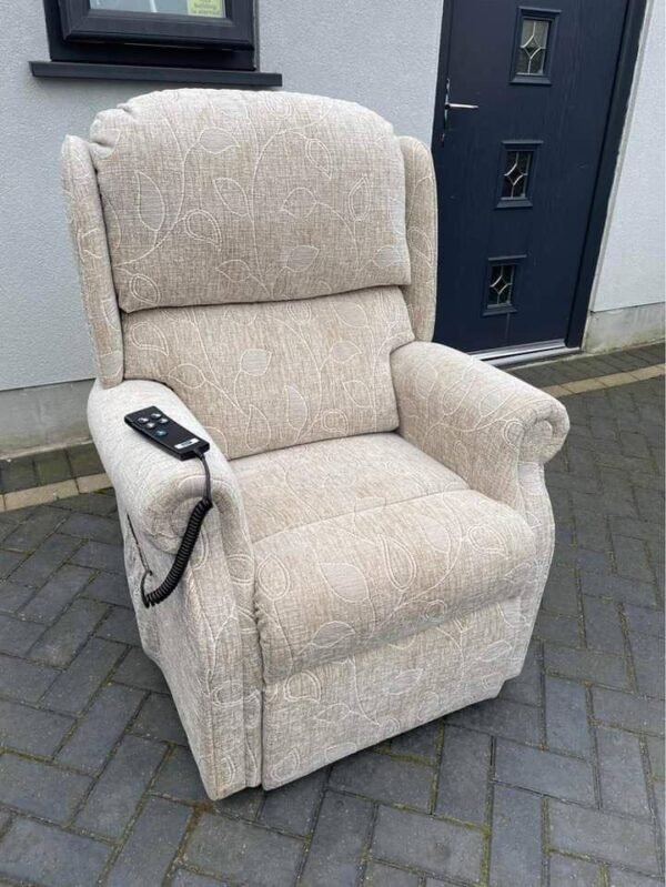 HSL Burrows Dual Motor Riser Recliner Chair-Standard Size-As New Condition - Image 4